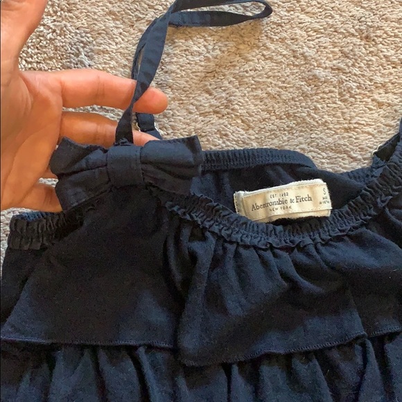 Ruffle navy tank top - Picture 6 of 6